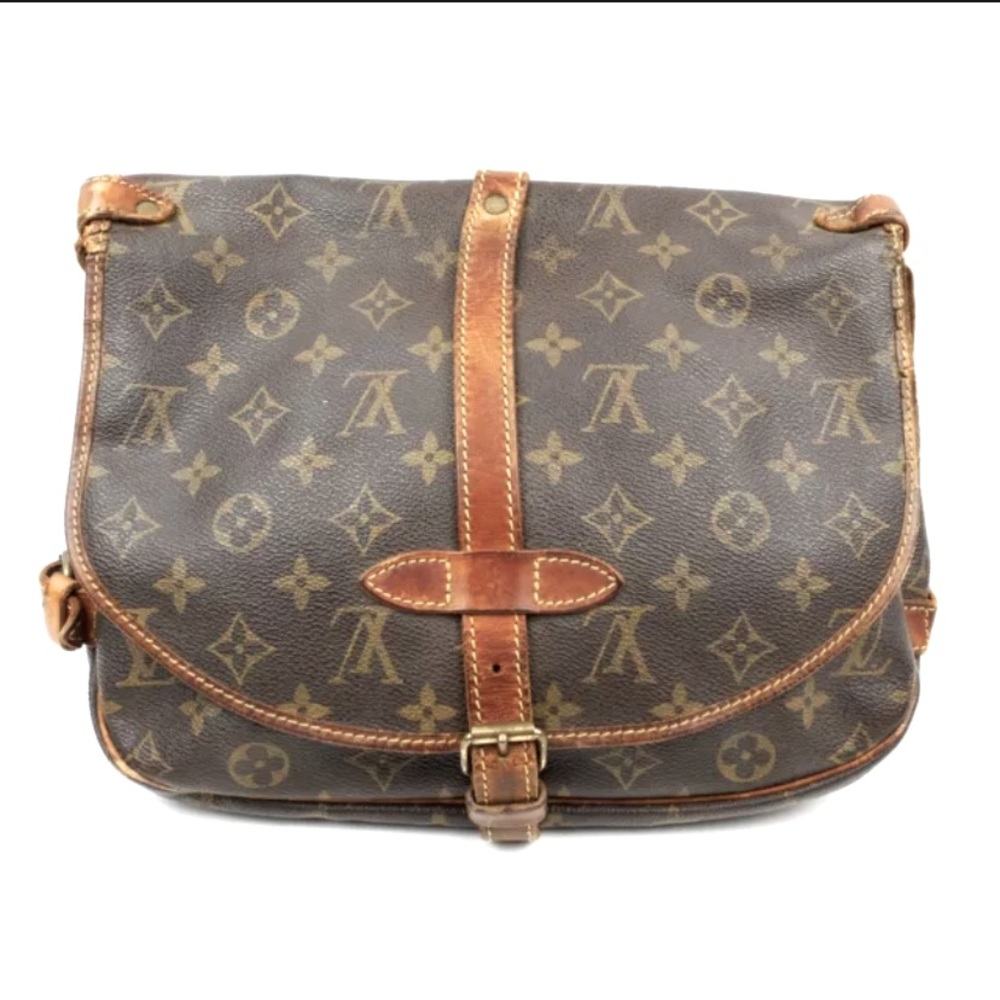 Louis Vuitton Brown Monogram Canvas Crossbody Messenger Bag